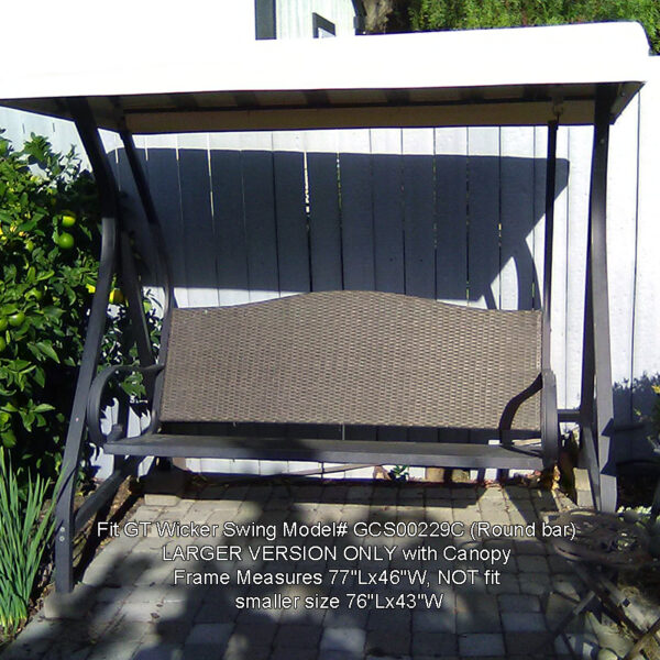 canopy connector for gt wicker swing large
