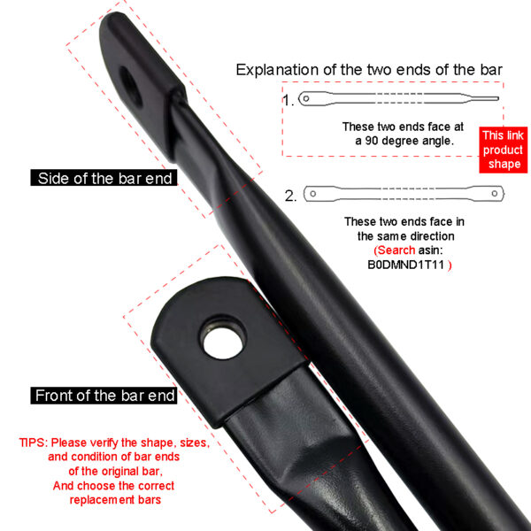 garden swing replacement rods with 90 degree angled ends