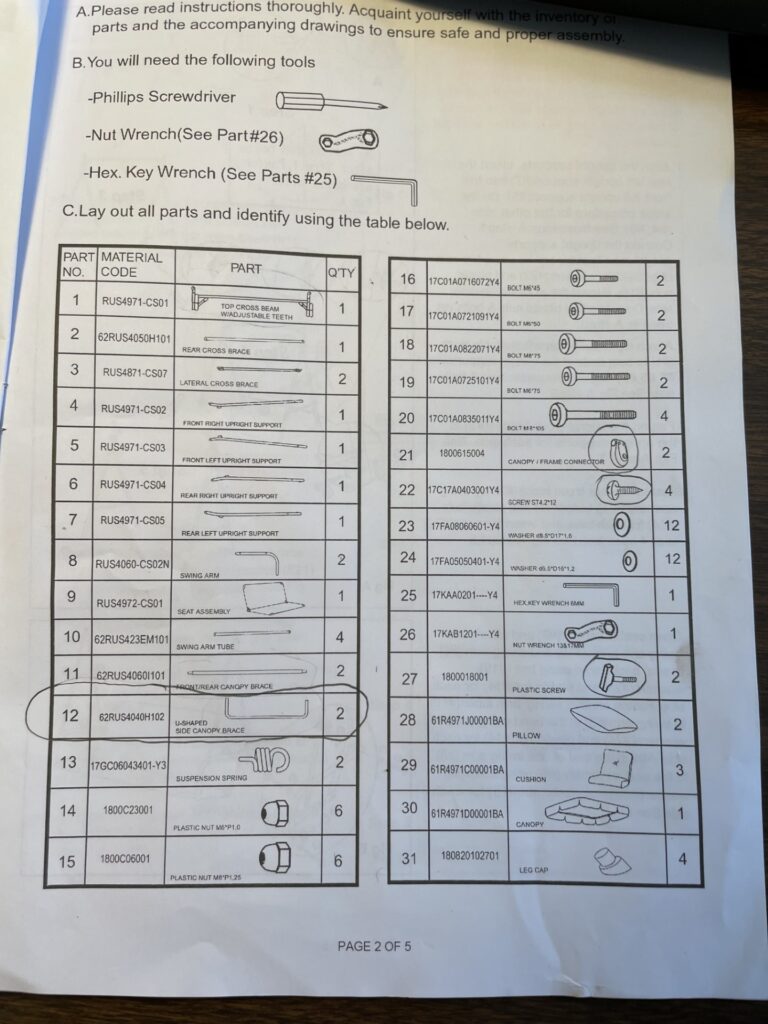 rus4971 swing assembly instructions2