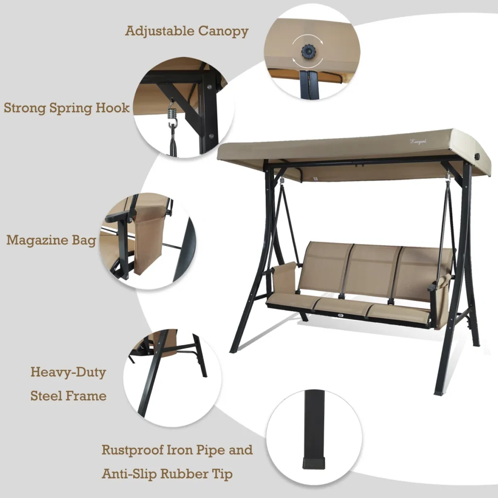 otteridge3personoutdoorpatioswingwithpowdercoatedsteelframeandbreathableseating 1170655241 2